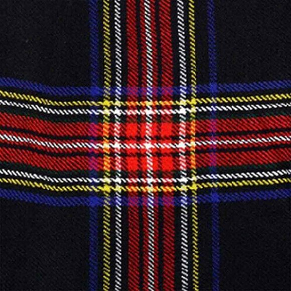 Tartan Black Stewart 8 Yards Kilt Traditional Scottish Outfit Mens Kilt  NEW - Picture 6 of 8